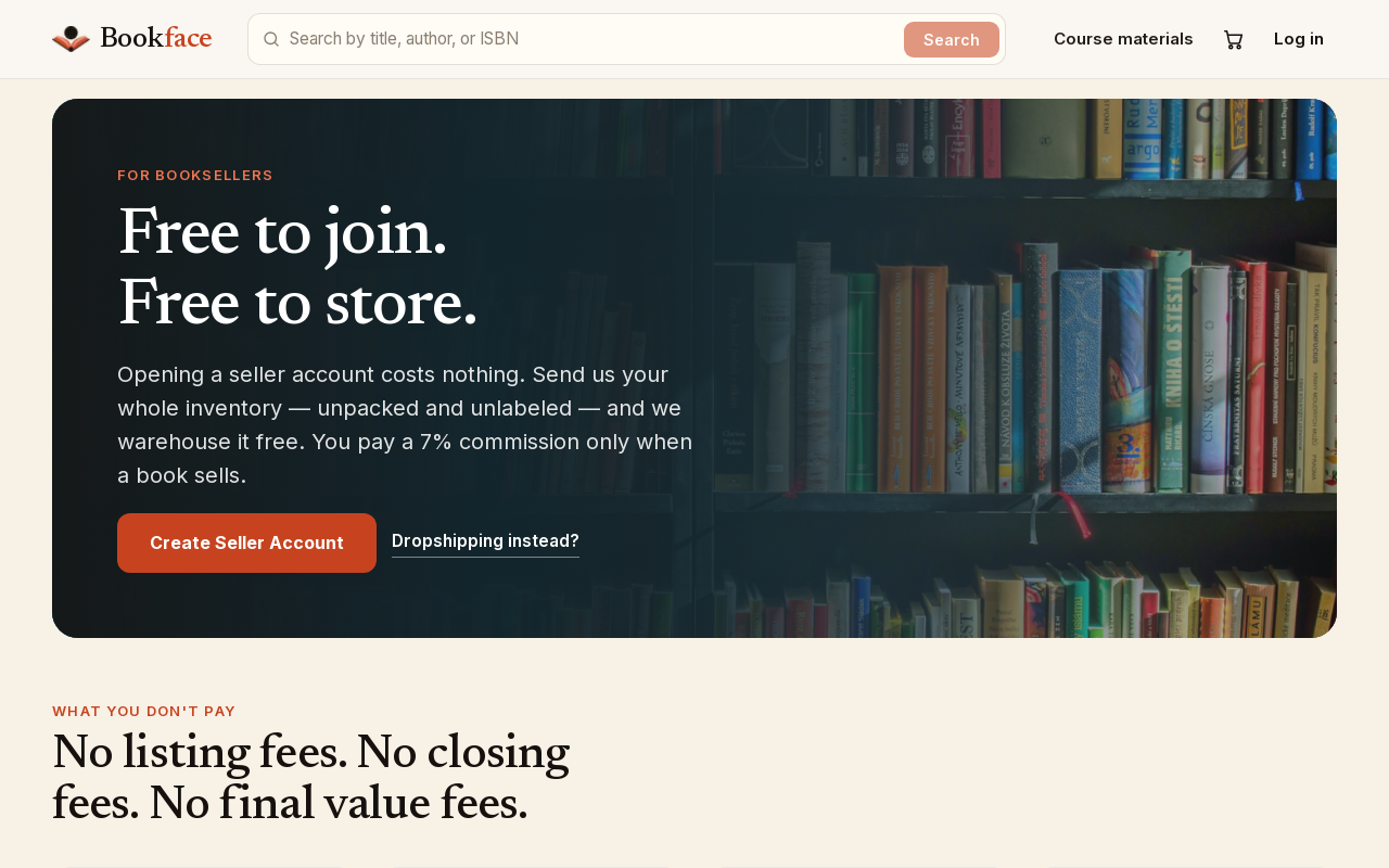Screenshot: The Sell with us page