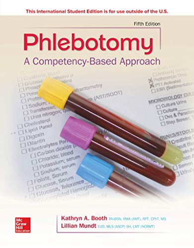 Cover of PHLEBOTOMY: A COMPETENCY BASED APPROACH