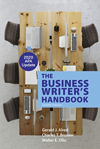 Cover of The Business Writer's Handbook with 2020 APA Update