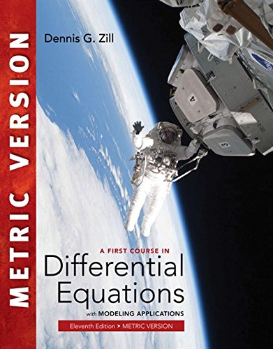 Cover of A First Course in Differential Equations with Modeling Applications, International Metric Edition