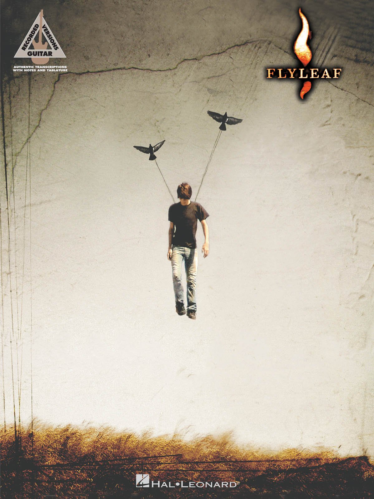 Cover of Flyleaf: Guitar Recorded Versions Songbook with Guitar Tablature and Standard Notation | Official Sheet Music for All 11 Songs from the Debut Album Including All Around Me Fully Alive and I'm So Sick