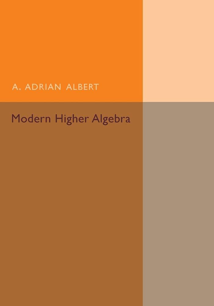Cover of Modern Higher Algebra