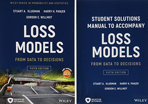 Cover of Loss Models: From Data to Decisions, Fifth Edition Book + Solutions Manual Set