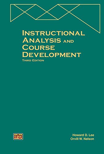 Cover of Instructional Analysis and Course Development