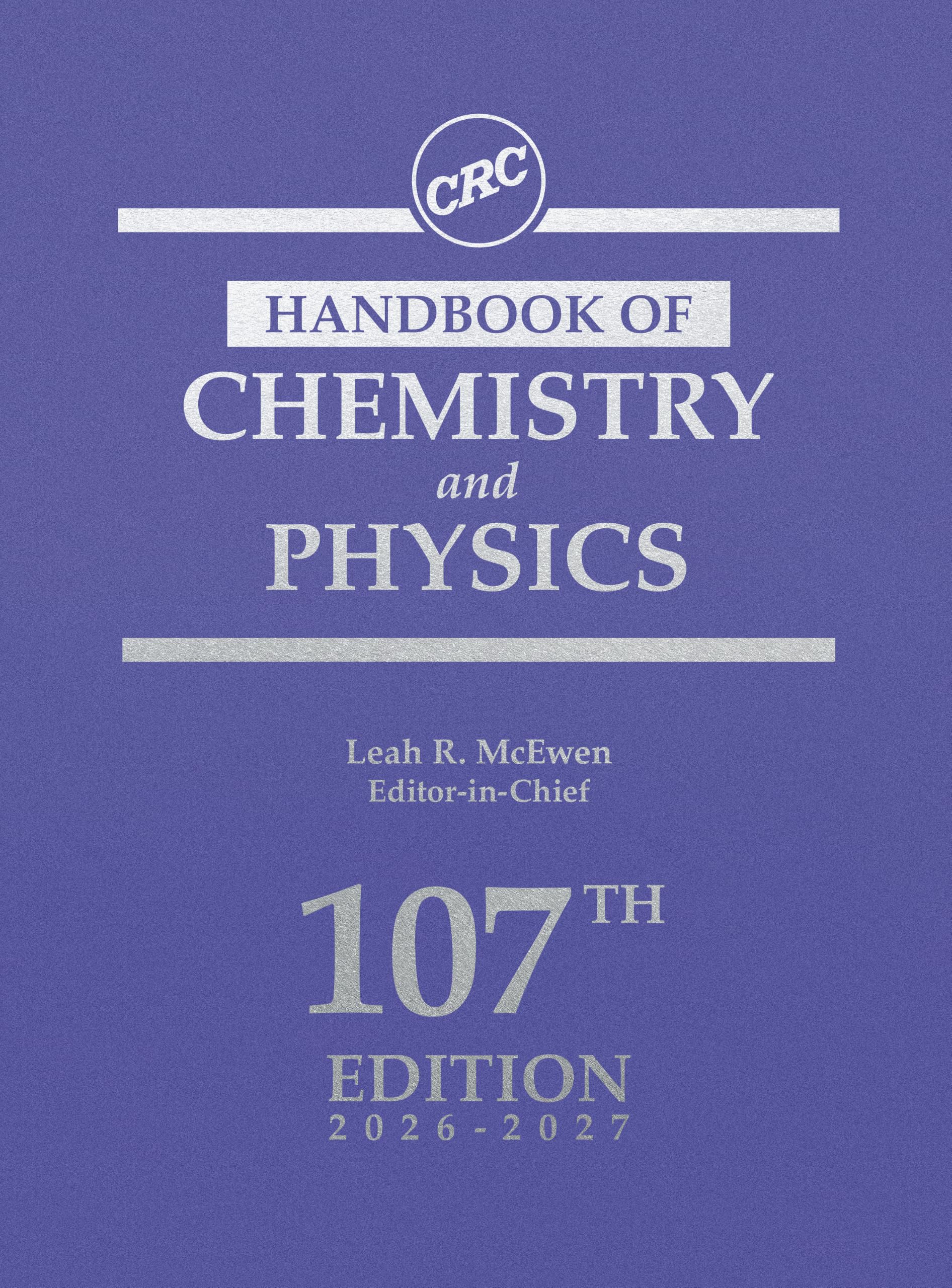 Cover of CRC Handbook of Chemistry and Physics