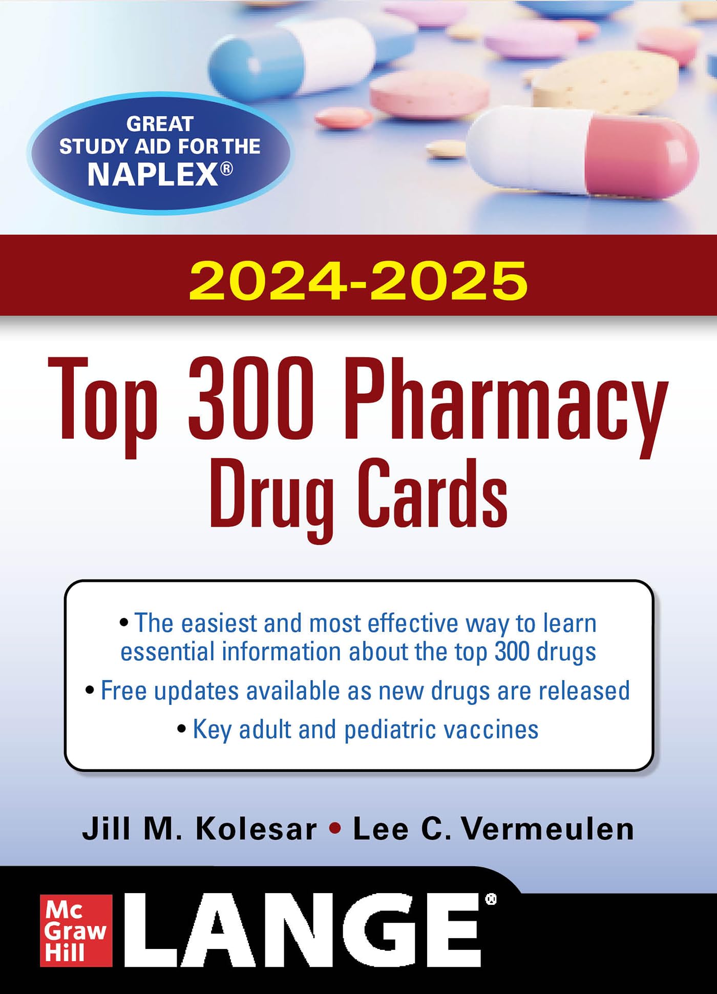 Cover of McGraw Hill's 2024/2025 Top 300 Pharmacy Drug Cards