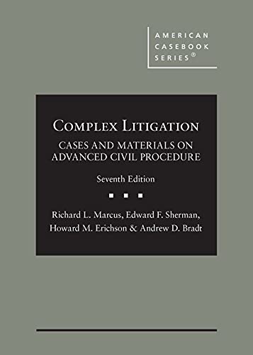 Cover of Complex Litigation: Cases and Materials on Advanced Civil Procedure (American Casebook Series)