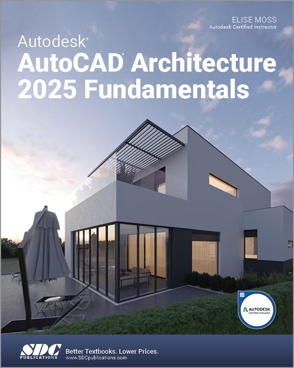 Cover of Autodesk AutoCAD Architecture 2025 Fundamentals