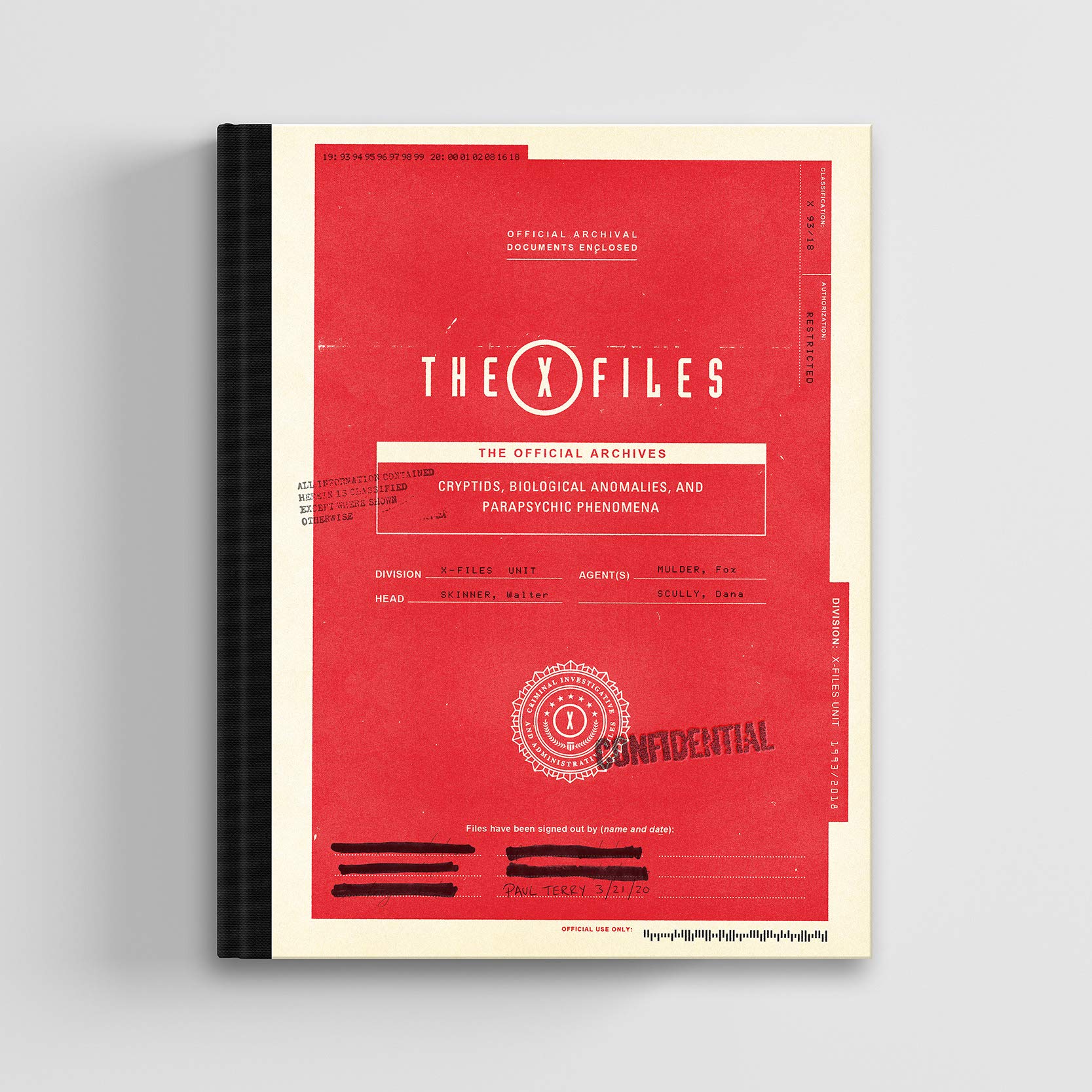 Cover of The X-Files: The Official Archives: Cryptids, Biological Anomalies, and Parapsychic Phenomena