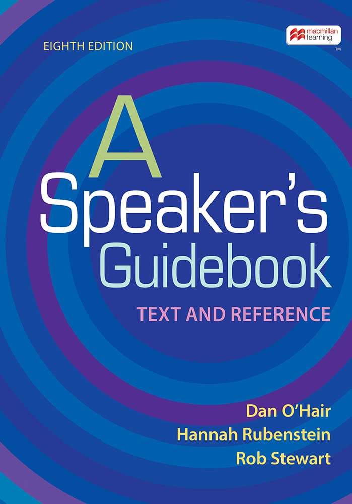 Cover of A Speaker's Guidebook: Text and Reference