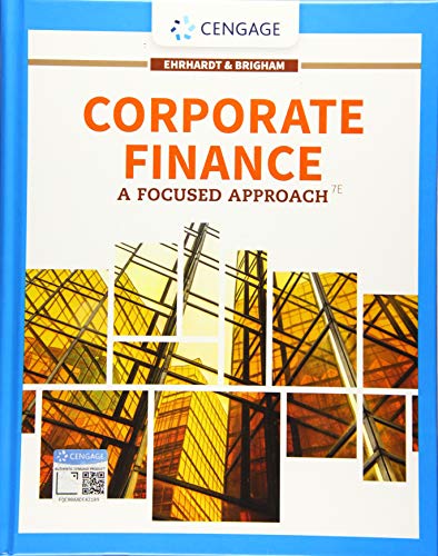 Cover of Corporate Finance: A Focused Approach (MindTap Course List)