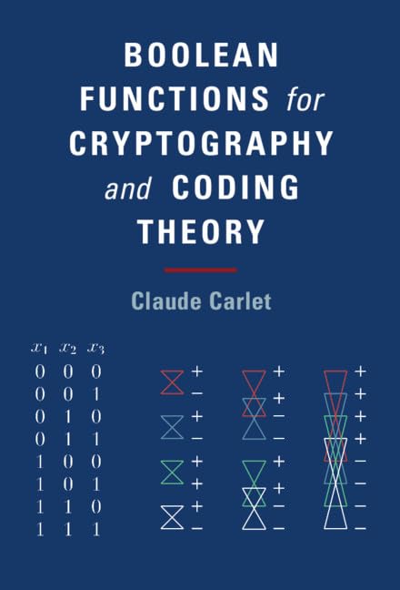 Cover of Boolean Functions for Cryptography and Coding Theory