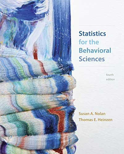 Cover of Statistics for the Behavioral Sciences