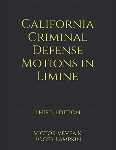 Cover of California Criminal Defense Motions in Limine