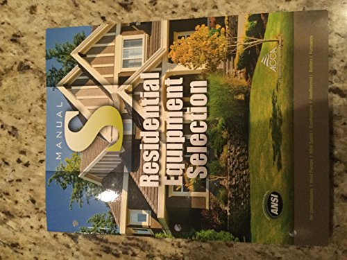 Cover of Manual S Residential Equipment Selection