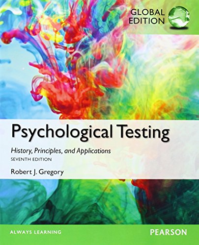 Cover of Psychological Testing: History, Principles, and Applications, Global Edition