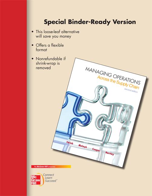 Cover of Managing Operations Across the Supply Chain