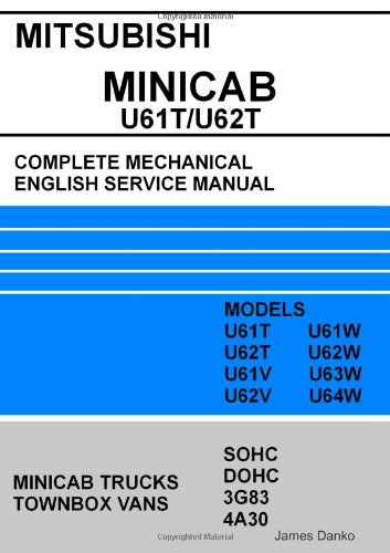Cover of Mitsubishi Minicab/Townbox U61T/U62T Full Mechanical English Service Manual