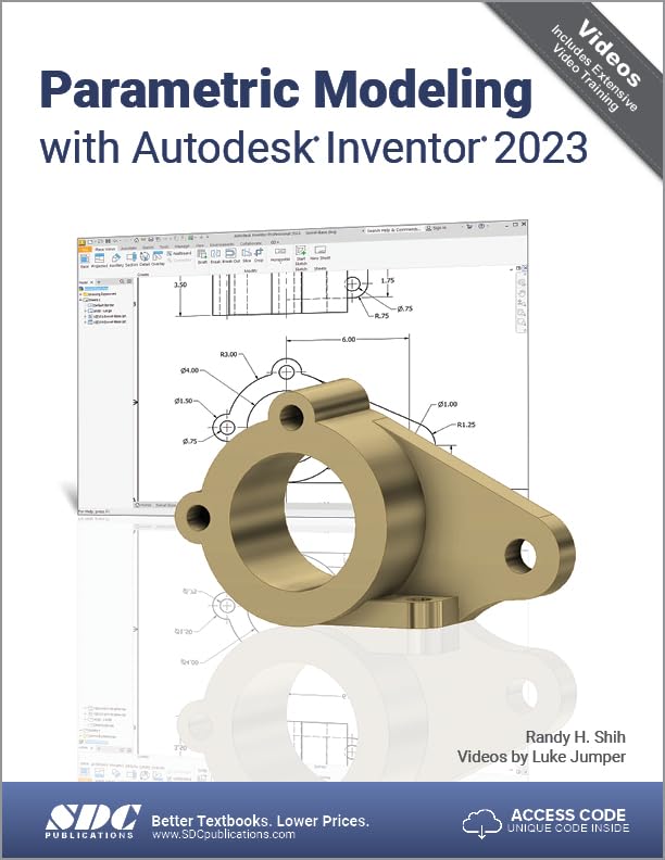Cover of Parametric Modeling with Autodesk Inventor 2023