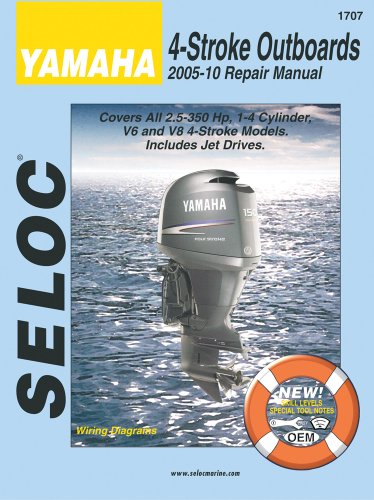 Cover of Yamaha 4-Stroke Outboards 2005-10 Repair Manual: 2.5-350 Hp, 1-4 Cylinder, V6 & V8 Models