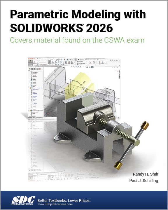 Cover of Parametric Modeling with SOLIDWORKS 2026