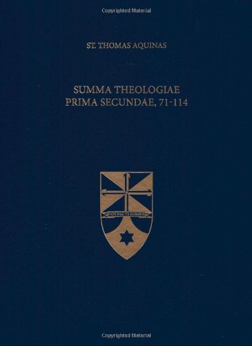 Cover of Summa Theologiae Prima Secundae, 71-114