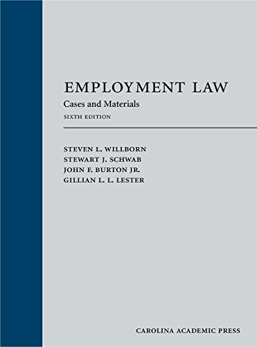 Cover of Employment Law: Cases and Materials