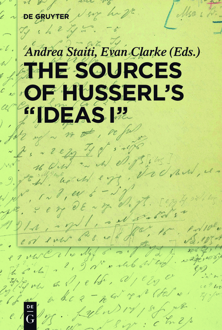 Cover of The Sources of Husserl's 'Ideas I'