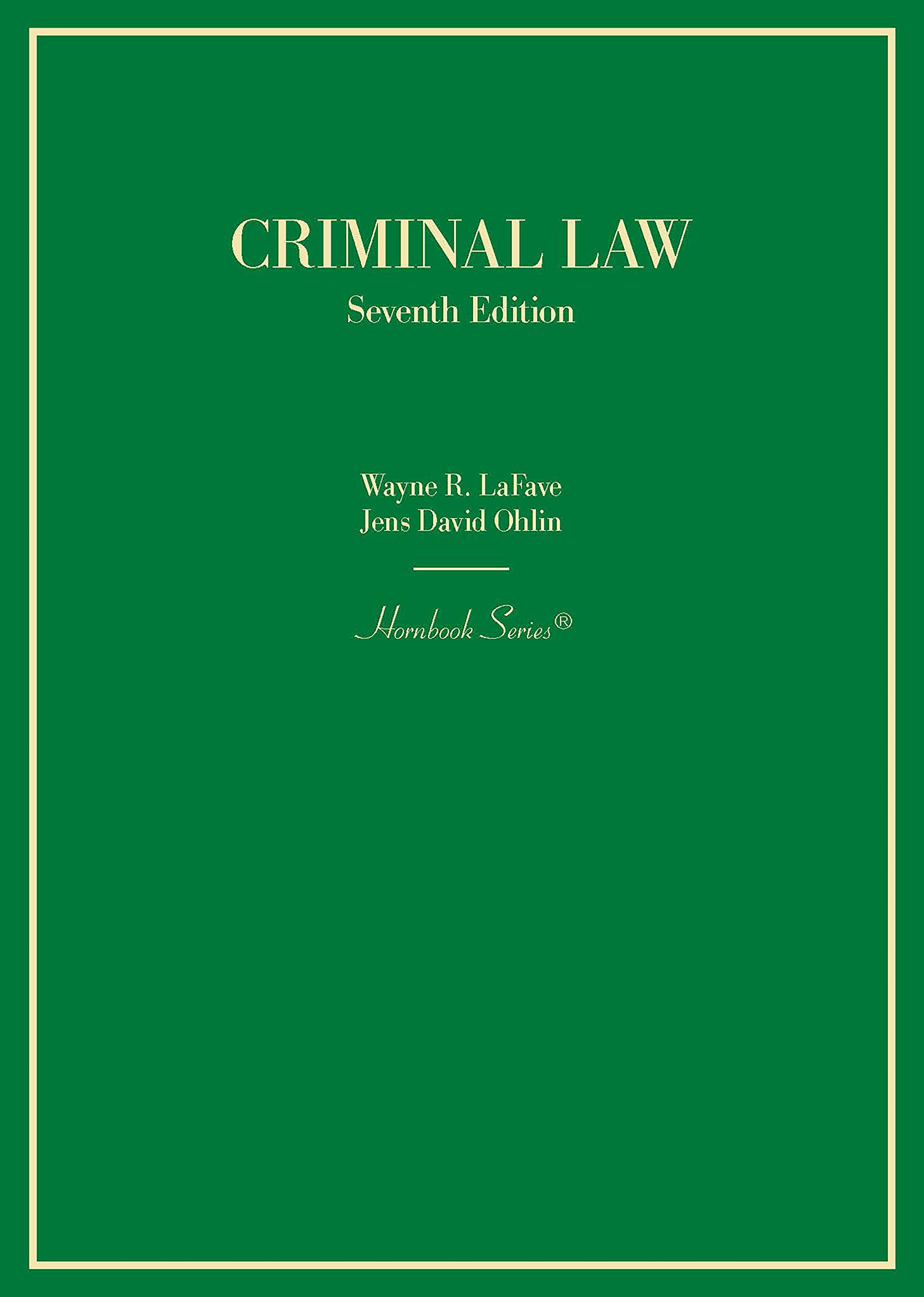 Cover of Criminal Law (Hornbooks)