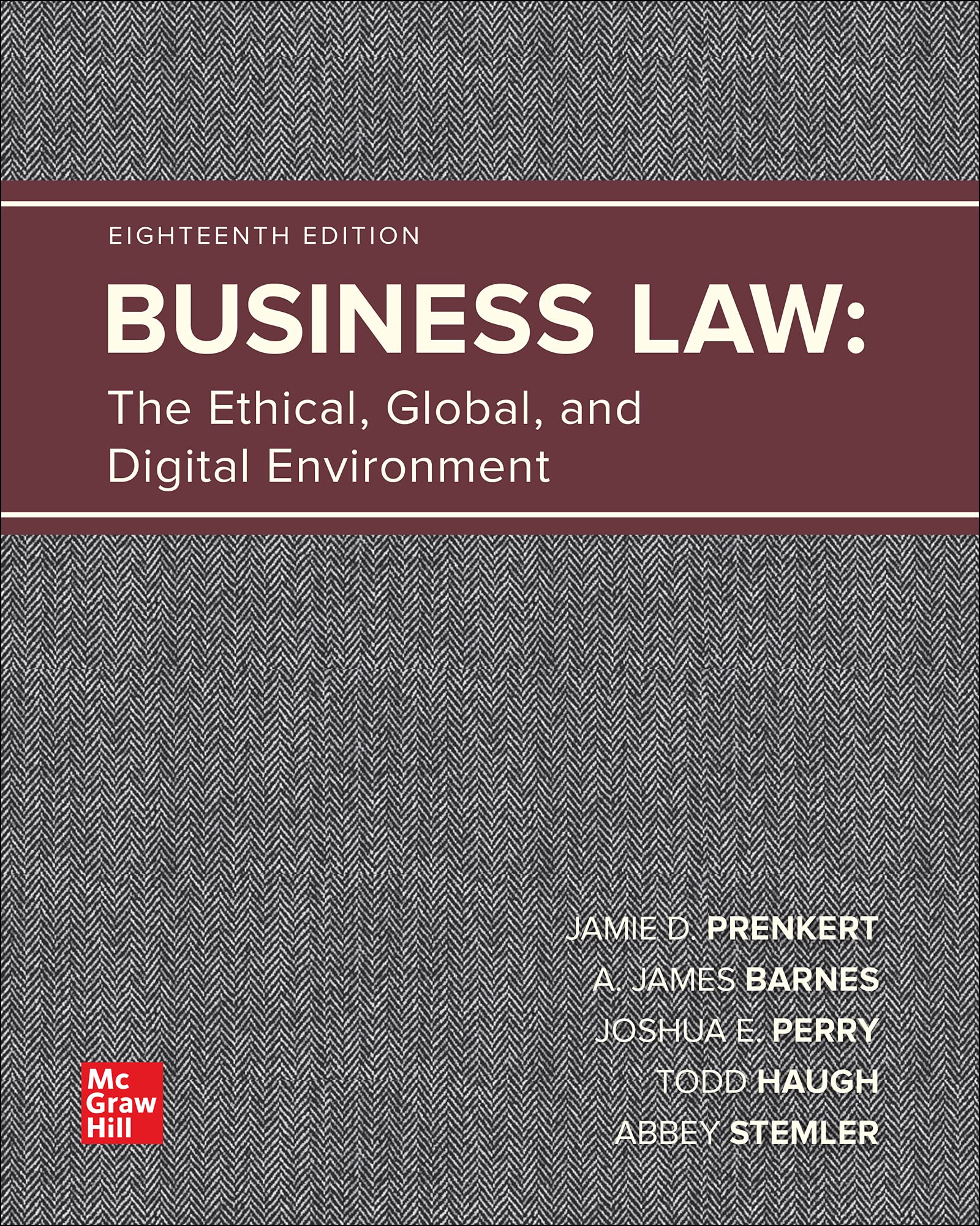 Cover of Business Law: The Ethical, Global, and Digital Environment