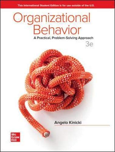 Cover of Organizational Behavior: A Practical, Problem-Solving Approach