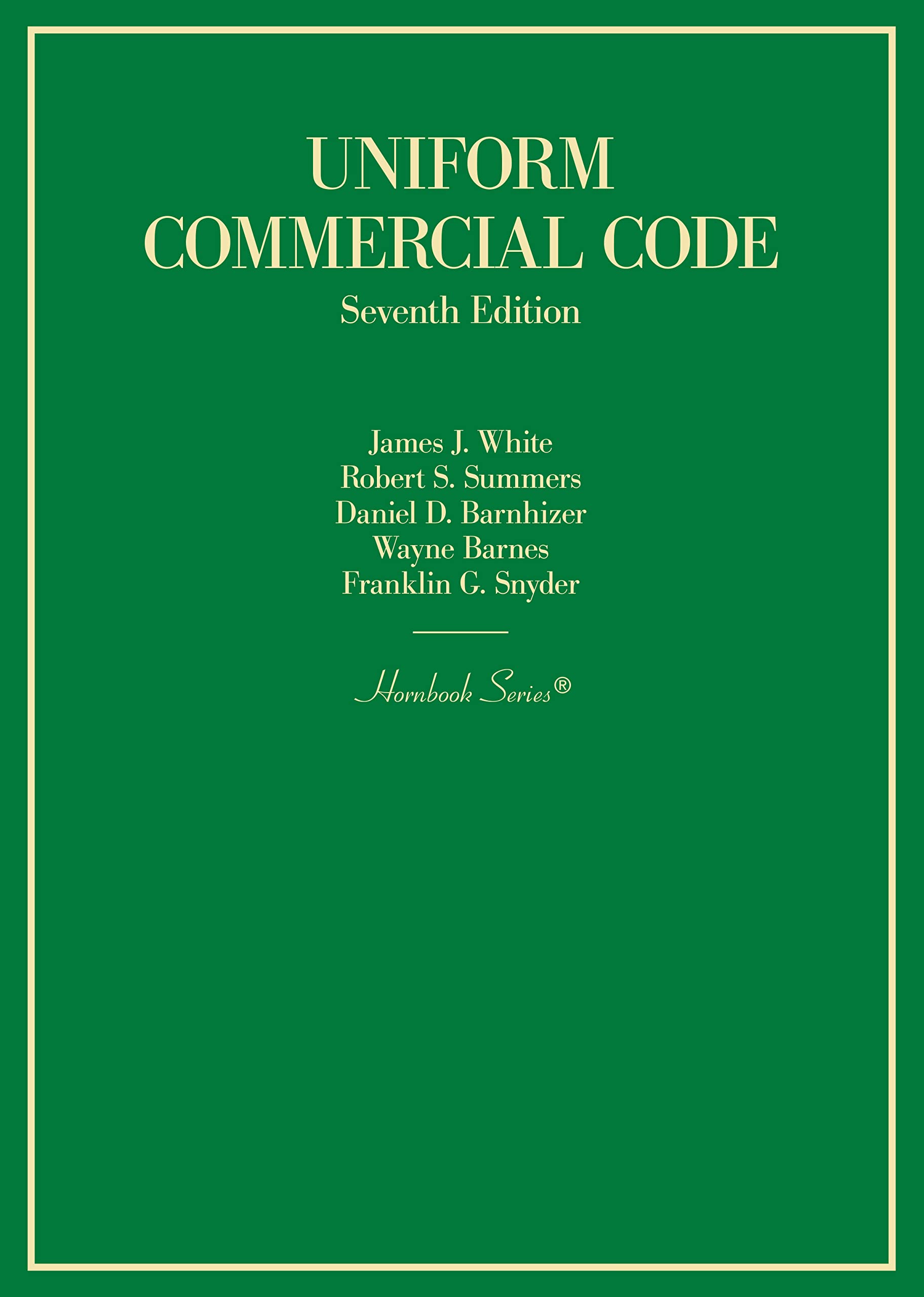 Cover of Uniform Commercial Code (Hornbooks)
