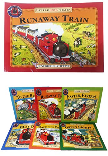Cover of Little Red Train 6 Books Collection Set (Runaway Train, To The Rescue, Faster Faster, Green Light, Race To The Finish, Busy Day) (Children Books, Age 1 to 4, Early Reader)