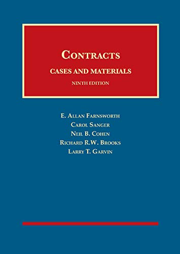 Cover of Cases and Materials on Contracts, 9th - CasebookPlus (University Casebook Series)