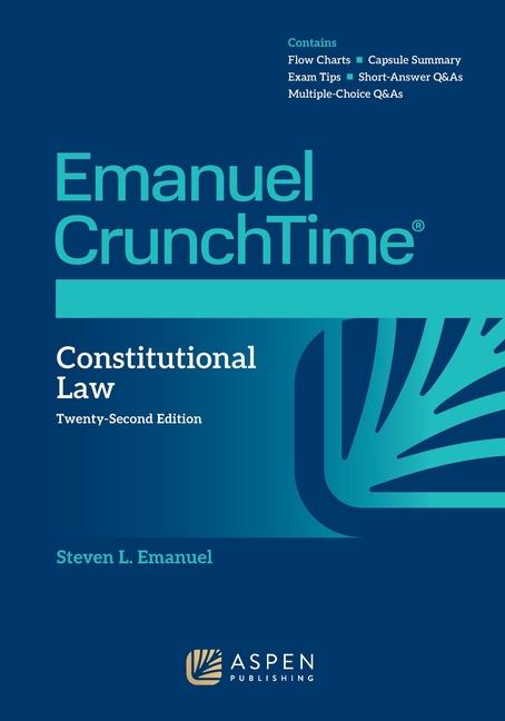 Cover of Emanuel CrunchTime for Constitutional Law