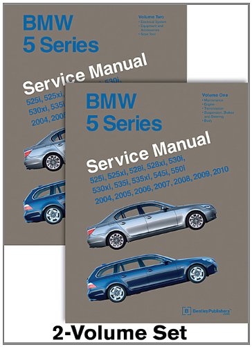 Cover of BMW 5 Series (E60, E61) Service Manual: 2004, 2005, 2006, 2007, 2008, 2009, 2010: 525i, 525xi, 528i, 528xi, 530i, 530xi, 535i, 535xi, 545i, 550i