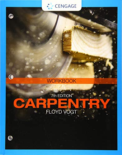 Cover of Student Workbook for Vogt's Carpentry, 7th