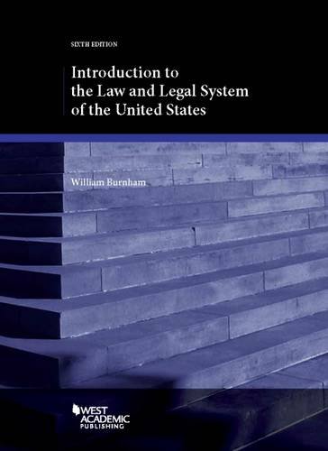 Cover of Introduction to the Law and Legal System of the United States (Coursebook)