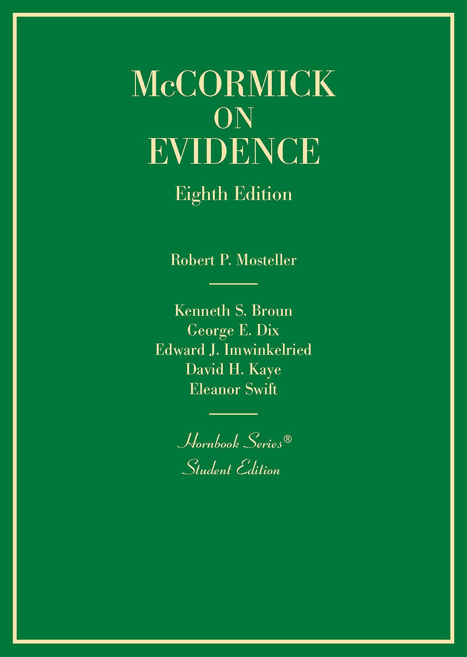 Cover of McCormick's Evidence (Hornbooks)