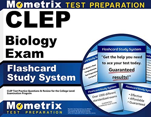 Cover of CLEP Biology Exam Flashcard Study System: CLEP Test Practice Questions & Review for the College Level Examination Program (Cards)