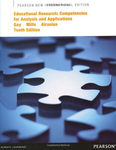 Cover of Educational Research: Pearson New International Edition Competencies for Analysis and Applications