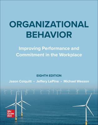 Cover of Organizational Behavior: Improving Performance and Commitment in the Workplace