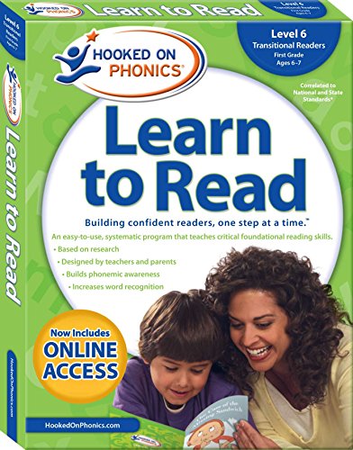 Cover of Hooked on Phonics Learn to Read - Level 6: Transitional Readers (First Grade Ages 6-7)