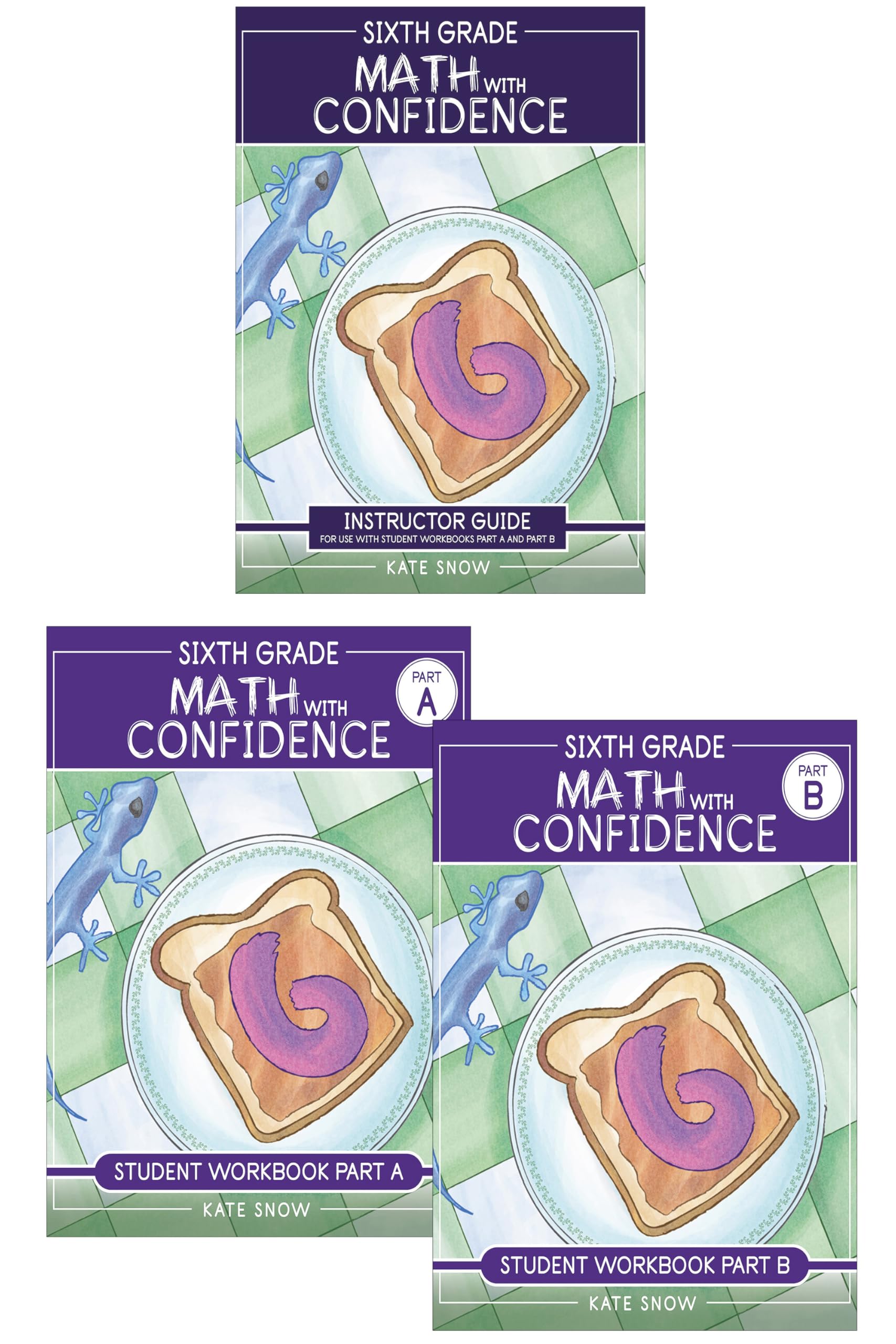 Cover of Sixth Grade Math with Confidence Complete Bundle
