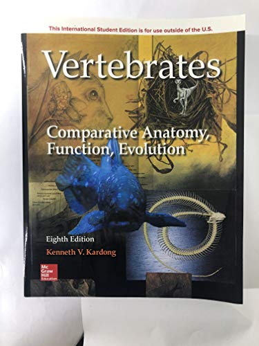 Cover of Vertebrates: Comparative Anatomy, Function, Evolution