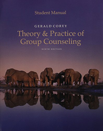 Cover of Student Manual for Corey's Theory and Practice of Group Counseling