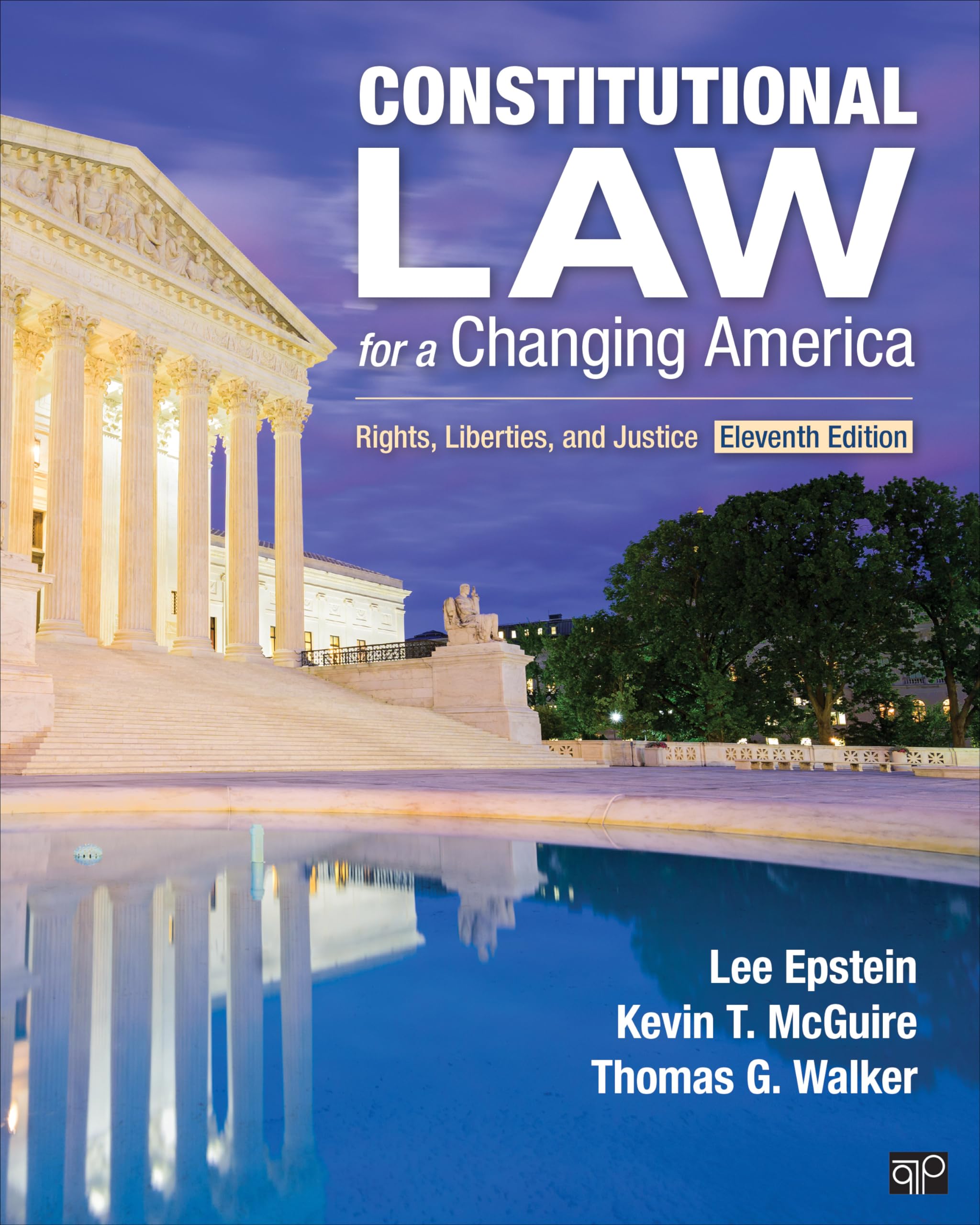 Cover of Constitutional Law for a Changing America: Rights, Liberties, and Justice