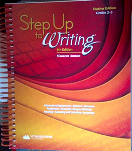 Cover of Step Up to Writing 4th Teacher's Edition Grades 3-5