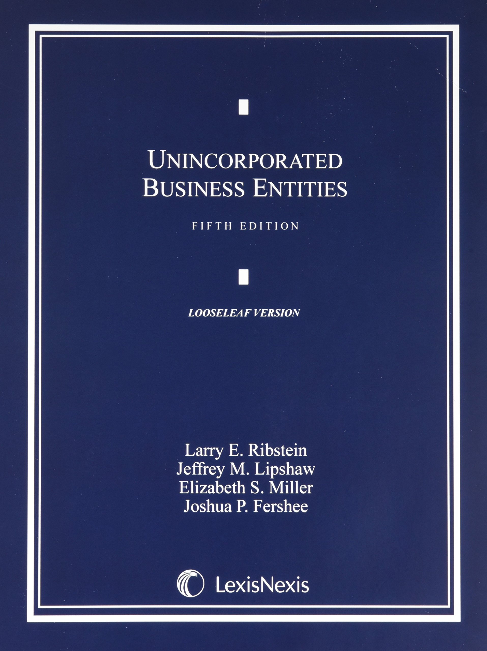 Cover of Unincorporated Business Entities
