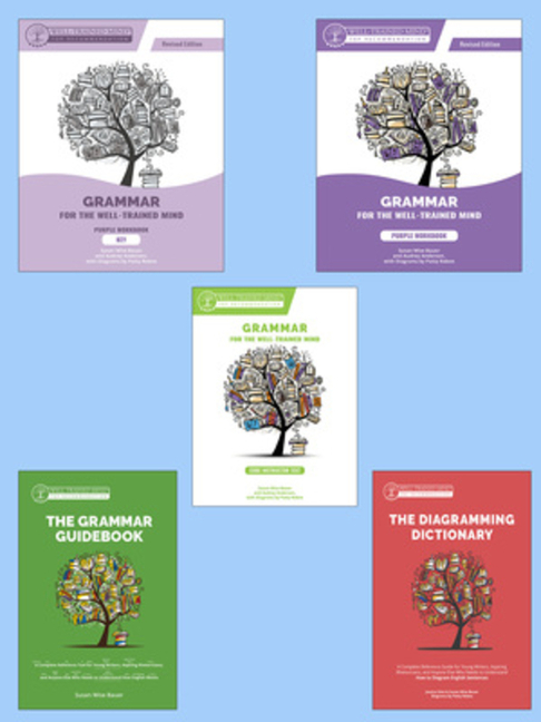 Cover of Grammar for the Well-Trained Mind Purple Revised Full Course Bundle